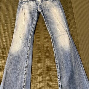 Big Star Light Blue Flare Jeans Size 26 (Read description details for length)